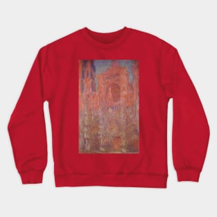 Rouen Cathedral by Claude Monet Crewneck Sweatshirt